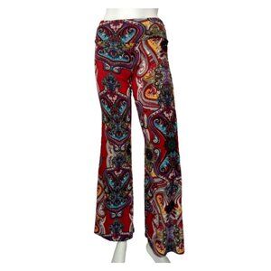 Red Multicolor Leggings